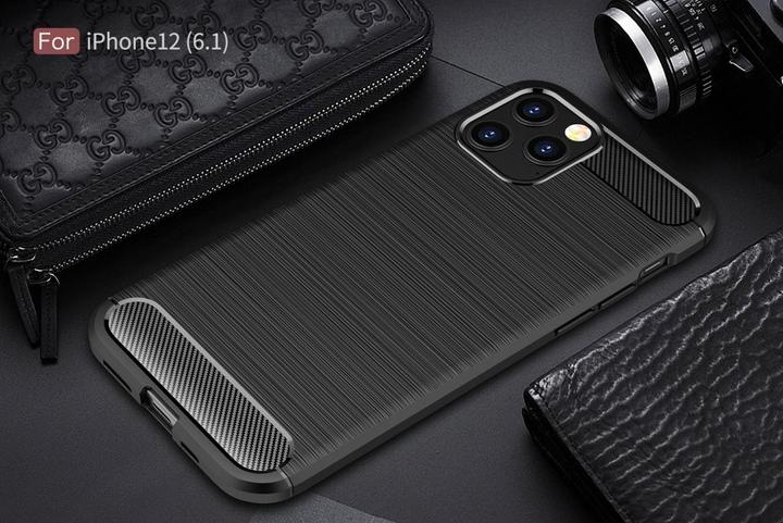 Produktbild Screenguard Carbon Brushed Case (Apple iPhone 12)