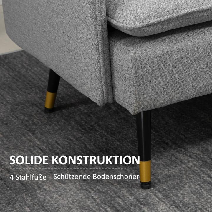 Produktbild Homcom Zweisitzer Sofa mit Rücken- und Sitzkissen (2-Sitzer)