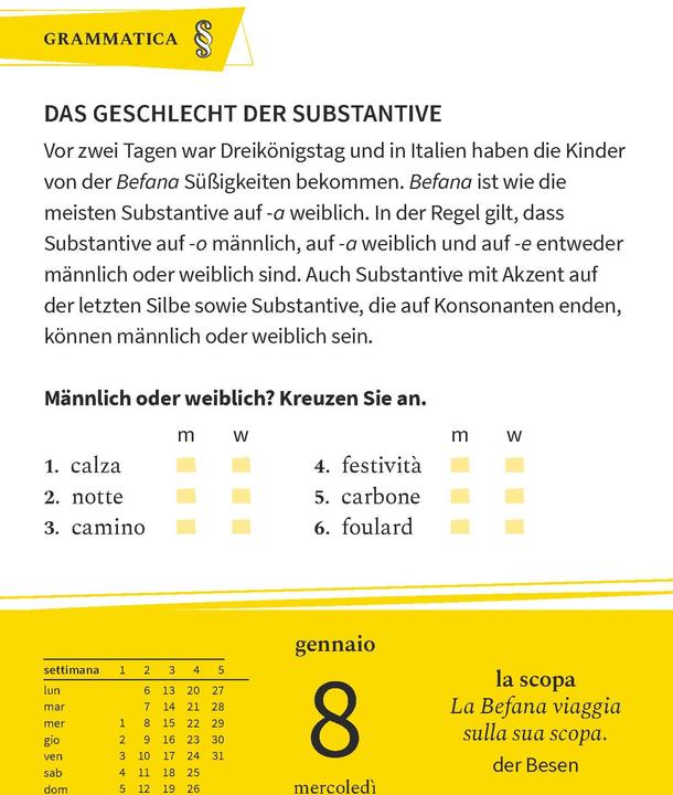 Immagine prodotto Calendario in lingua italiana Langenscheidt 2025 (Tedesco, Italiano)