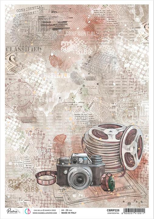 Produktbild Ciao Bella Motiv-Strohseide "Secret Pictures", ca. 30 x 21,5 cm (28 g/m²)