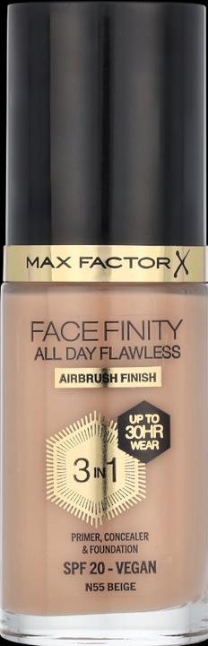 Actual product image Max Factor Facefin All Day Flaw Make Up No 55 (N55 - BEIGE)