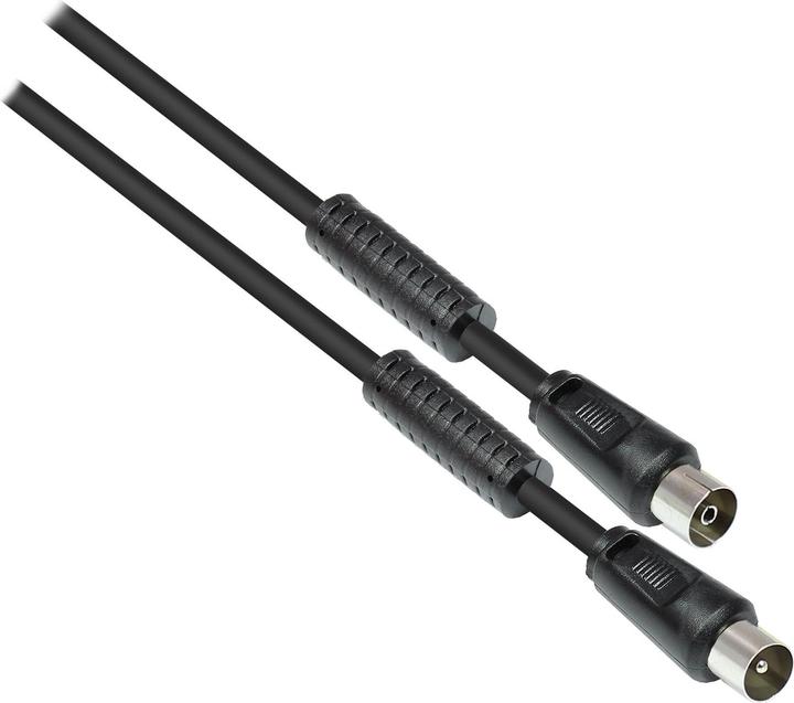 Produktbild Good Connections SAT Antennenkabel, Koax Stecker an Koax Buchse, 2x Mantelstromfilter (Ferritkern), Doppelschirmung (Antennenkabel)