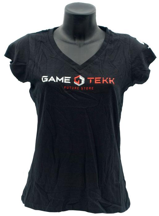 Actual product image Altri T-Shirt Collo V Nera GameTekk Donna XXL (XXL)