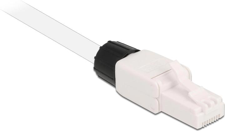 Actual product image Delock Plug RJ45 Cat.6A UTP tool-free 1 piece, White (Network cable plug)