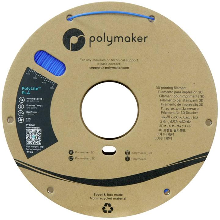 Immagine prodotto Polymaker PolyLite PLA (PLA, 1.75 mm, 1000 g, Blu)
