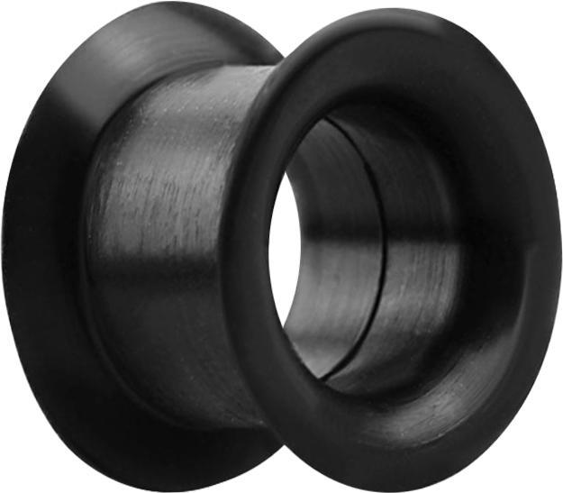 Produktbild Star Piercing Flared Tunnel dick schwarz (ohne Messing, Silikon)