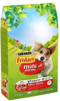 Produktbild Friskies Mini Menu Rindfleisch mit Gemüse - Trockenfutter für Hunde - 1,5 kg (Senior, 1 Stk., 1500 g)