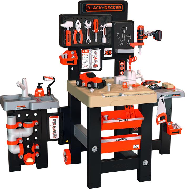 Smoby Black+Decker Mega Werkbank Centrum 7600360726