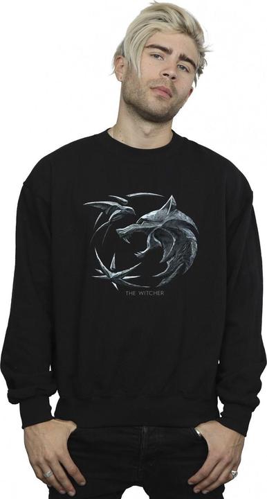 Immagine prodotto Netflix The Witcher Wolf Logo Felpa Uomo (S)