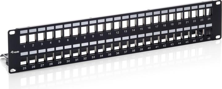 Image du produit equip 769349 Panneau de brassage Keystone Cat.6 blindé 48 ports