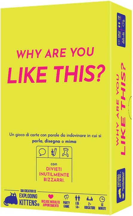 Actual product image Asmodée Asmodee Why Are You Like This, Brettspiel, Party Game, 14+ Jahre, 2+ Spieler italienische Ausgabe (Italian)