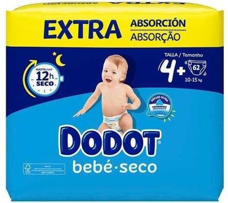 Image du produit Dodot Extra Dry Baby Size 4 62 pcs. (Taille 4, 62 pièce(s))