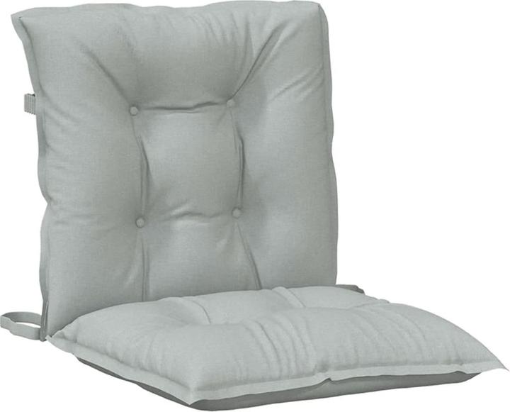 Actual product image VidaXL Low backrest cushions 2 pcs. 100 x 50 x 7cm fabric (100 x 50 x 7 cm)