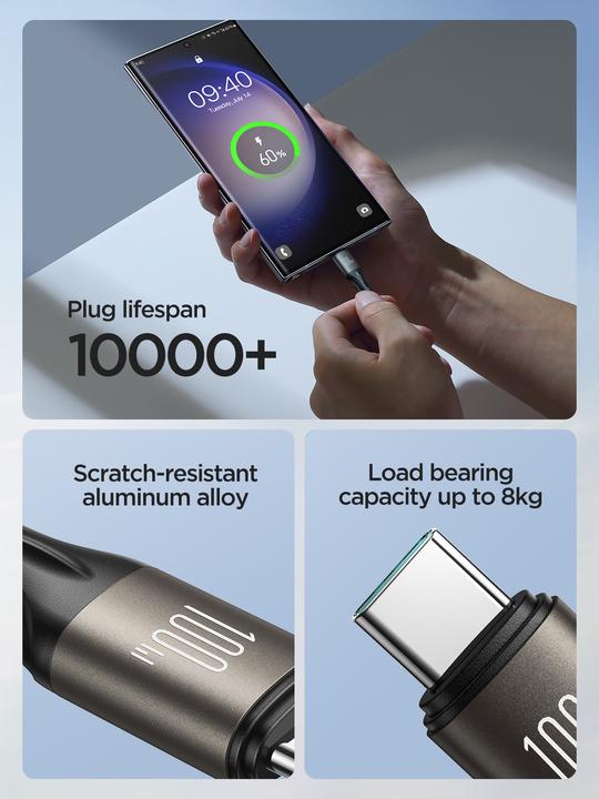 Actual product image Joyroom USB C - USB C (1.20 m, USB 3.2 Gen 1, 100 W)