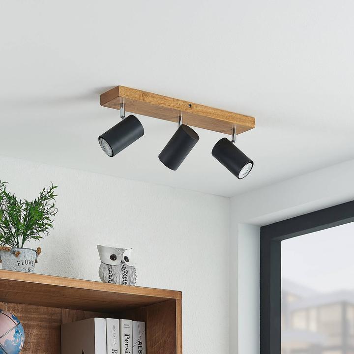 Produktbild Lindby Maniva Deckenstrahler, dreiflammig, schwarz (GU10)