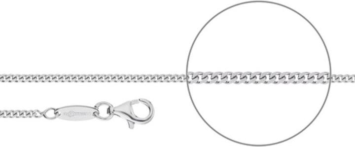 Der Kettenmacher Panzerkette Silber Diamantiert 1,8 mm 40 cm (Sterling Silber 925, 40 - 45 cm)