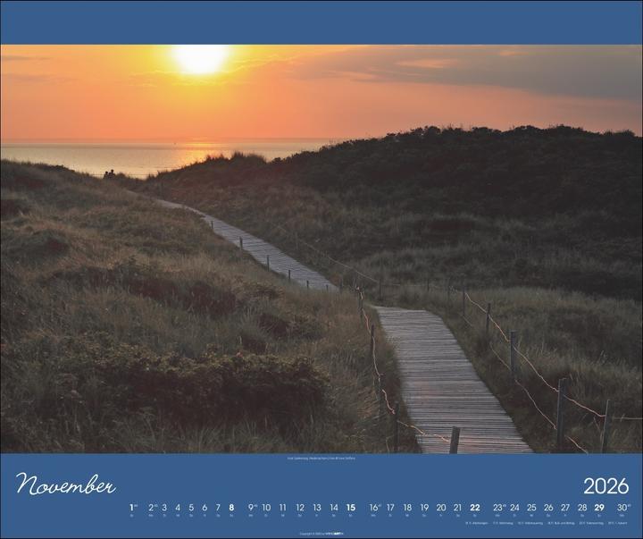 Actual product image Nordsee Kalender 2026 (55 x 46 cm, Hardcover, German)