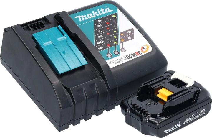 Actual product image Makita DML 808 RY1 Akku Handstrahler 14,4 / 18 V 190 lm LED + 1x Akku 1,5 Ah + Ladegerät (190 lm)
