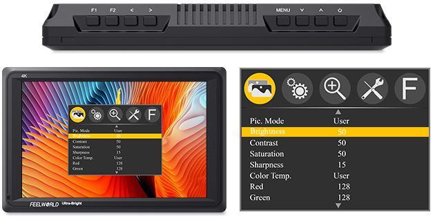 Actual product image Feelworld Recorder FW279 (7", WUXGA)