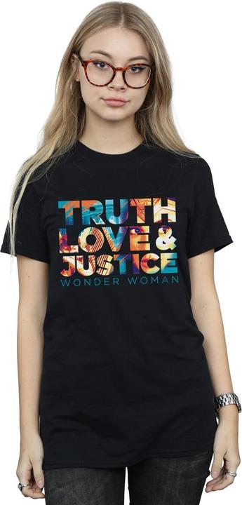 Immagine prodotto Wonder Woman 84 Diana Truth Love Justice Maglietta Ampia Donna (4XL)