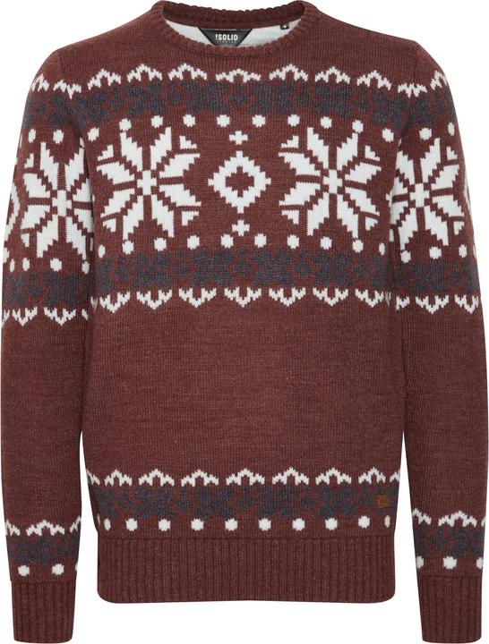 Actual product image Solid Norwig Men's Jumper Chunky Knit Pullover With Crew Neck (M)