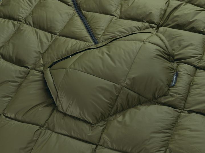 Produktbild Therm-a-Rest Honcho Poncho Down Dark Olive (212 cm)