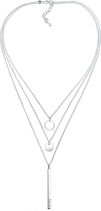 Produktbild Elli Geo, Kreis, Layer, Rechteck (Glaskristall, 925 Sterling Silber, 40 cm)