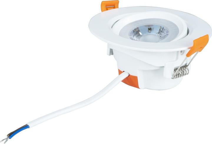 Produktbild Xavax LED-Einbaustrahler, 3er-Set, 7W, 450lm, Lichtfarbe: Warmweiss, Fassung: Weiss (470 lm)