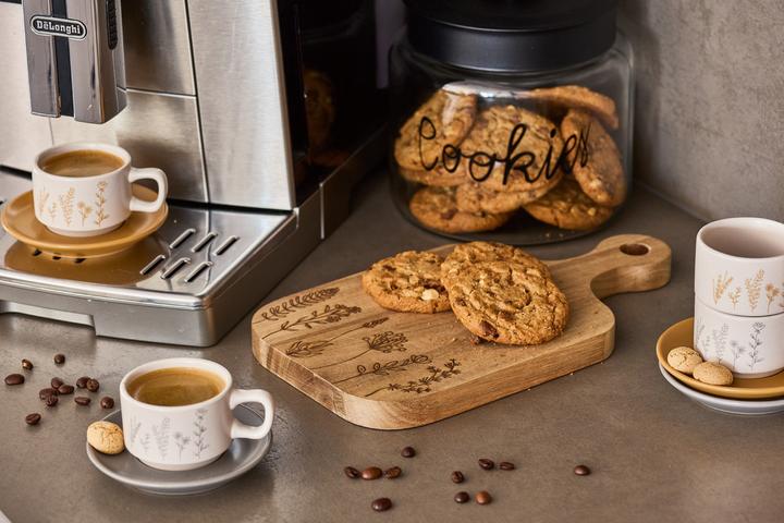 Actual product image Zeller Present Espressotassen Set Flowers 8-teilig weiss grau gelb (70 ml, 8 x)