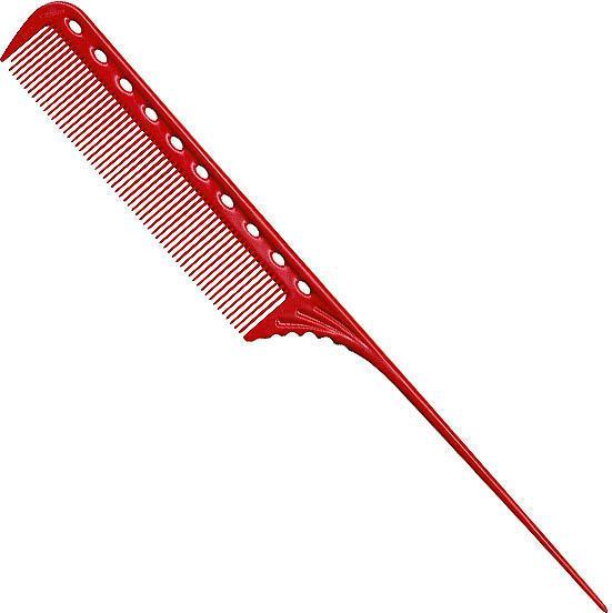 Actual product image Haaro Y.S. Handle comb No. 101 red
