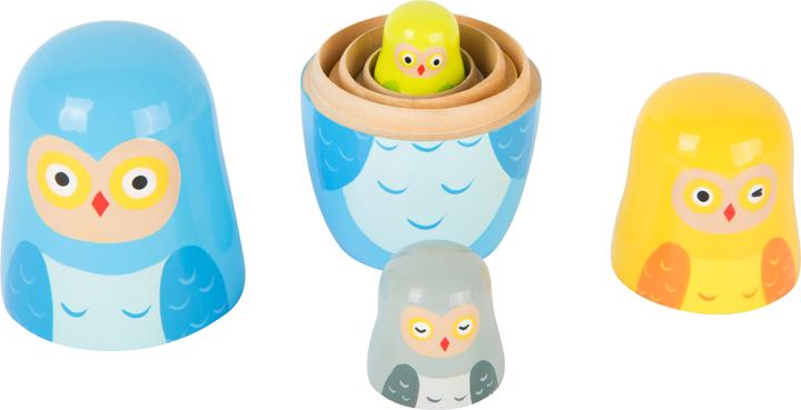 Produktbild small foot Matrjoschka Eulen Familie