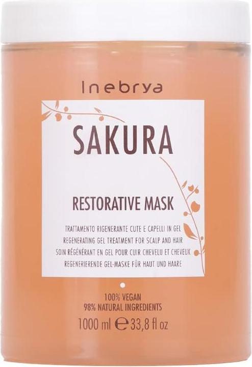 Actual product image Inebrya Sakura Regenerating Gel Treatment For Scalp & Hair regenerująca maska do włosów 1000ml (1000 ml)