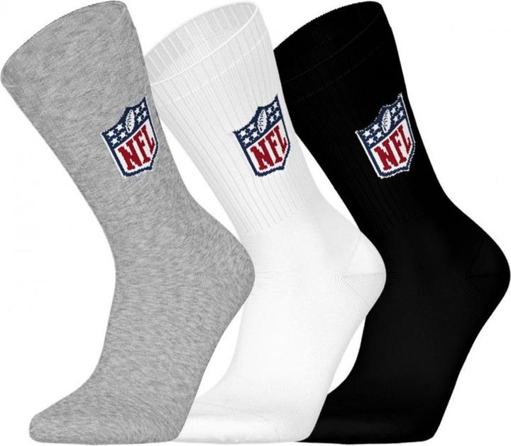 NFL Shield 3pk Crew Socks - Grösse 39-42 (39 - 42)