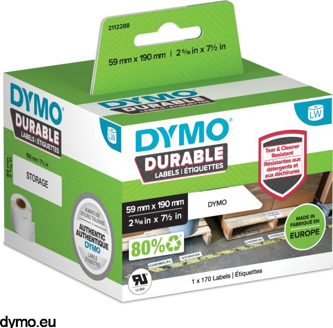 Produktbild Dymo LW-Kunststoff-Etiketten, 1 Rolle a 170 Etiketten (5.90 cm)