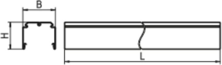 Immagine prodotto Ridi Binario di supporto 1-lg VL2TM 1500 2500000 flex. DV 5x2,5 1500mm Bianco
