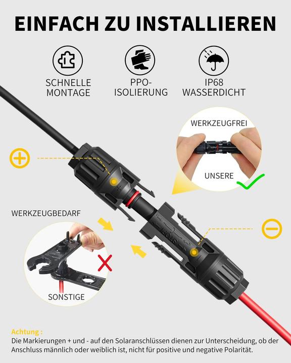 Immagine prodotto Enernova Solarkabel Y-Verteiler für bis zu 4 Module (Cavo solare)
