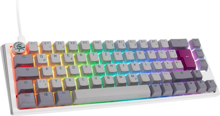 Actual product image Ducky One 3 Mist Grey SF Gaming Keyboard, RGB LED - MX-Red (DE, Cable)