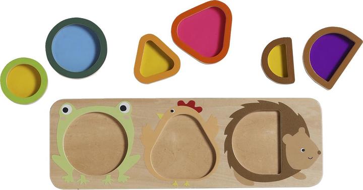 Image du produit Vertbaudet Baby Steckspiel-Brett mit Tierfiguren aus Holz FSC®