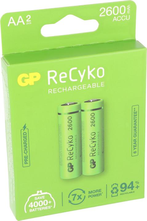 Image du produit GP Batteries ReCyko (1 pcs, AA, 2600 mAh)