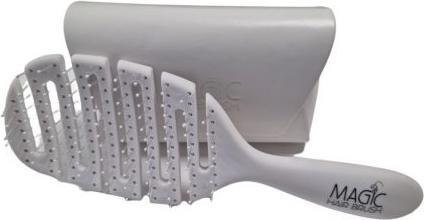 Immagine prodotto Magic Hair Brush Bianco con clip tagliate