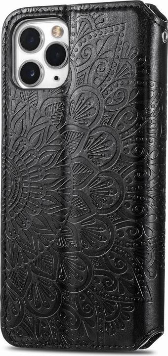 Produktbild König Design Hülle Handy Schutz für Apple iPhone 11 Pro Case Flip Cover Tasche Etuis Schwarz (Apple iPhone 11 Pro)