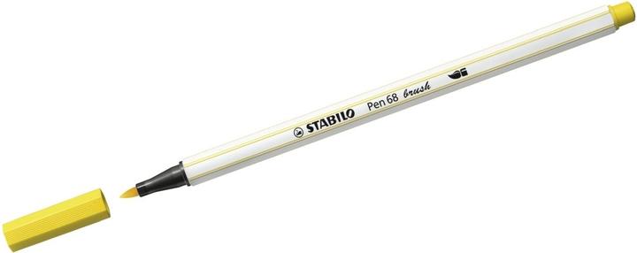 Produktbild STABILO Pen 68 brush Premium-Filzstift (Gelb, 1 x)