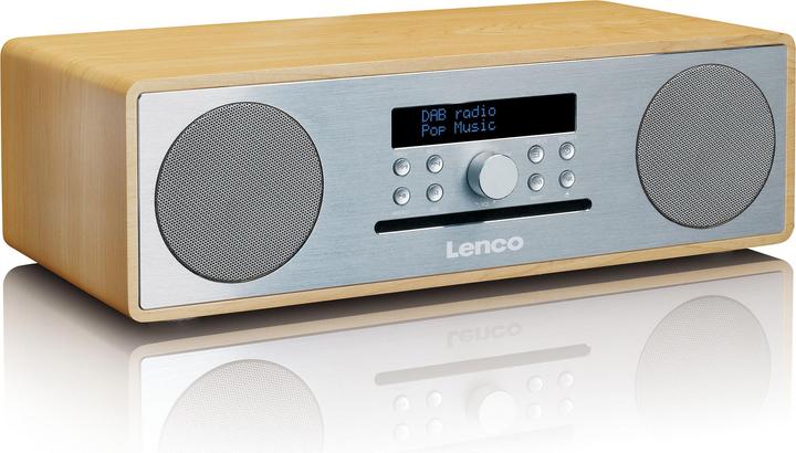 Produktbild Lenco DAR-070, DAB+ Oak Silver (FM, DAB+, Bluetooth)