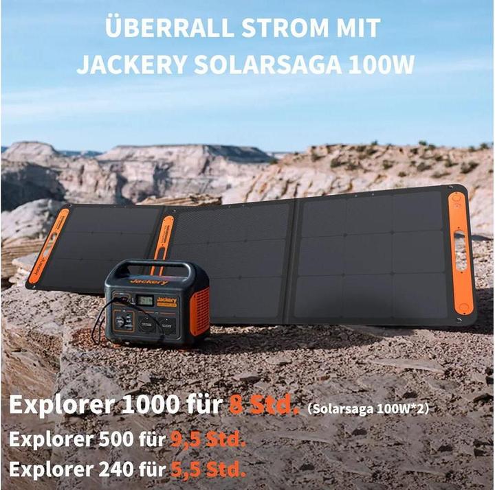 Actual product image Jackery SolarSaga (100 W, 4.69 kg)