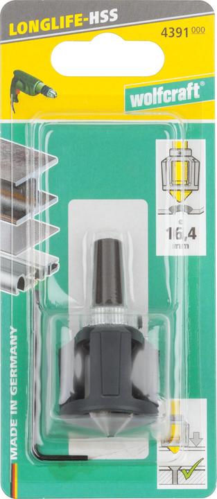 Actual product image wolfcraft wolfcraft 1 Senker HSS mit Tiefenstopp, Ø 16,5 mm (16.4 millimetres)