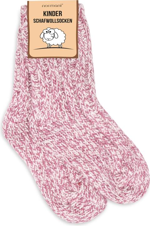 Produktbild Normani 3 Paar Kinder Norwegersocken mit Schafwolle (3er Pack, 15 - 18)