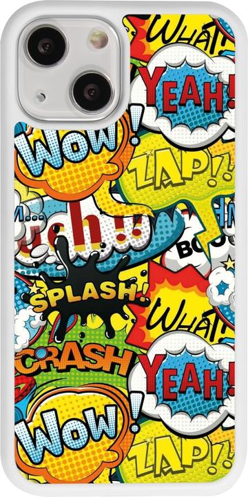 Actual product image PhoneLook Coque Silicone rigide blanc Cartoons slogans (Apple iPhone 13 mini)