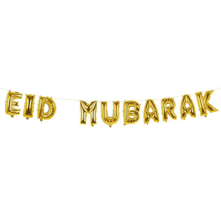 Produktbild Boland Folienballongirlande 'Eid Mubarak' Gold (1 x)