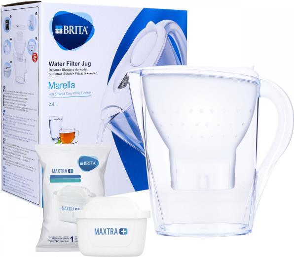 Image du produit Brita Water filtration jug Marella 2.4L, white with water filter MAXTRA + 1 pc. (2.40 l)