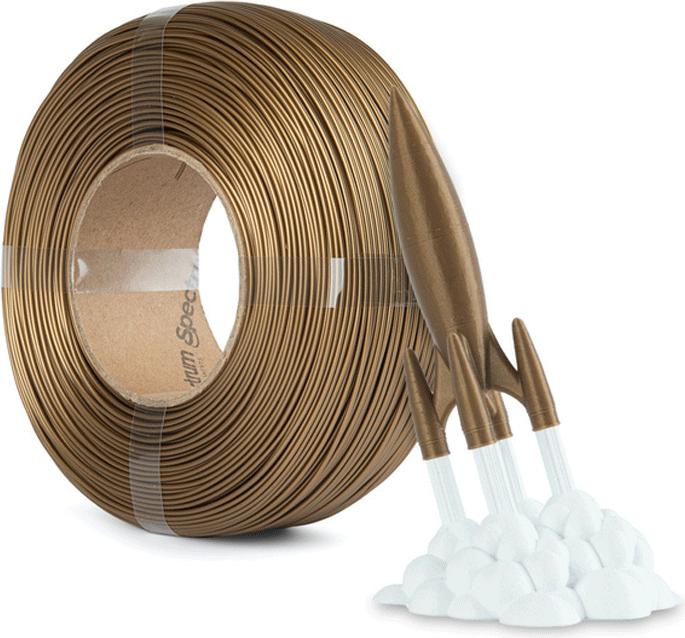 Immagine prodotto Filamento PLA ad alta velocità Refill Gold 1kg 1,75mm (PLA, 1.75 mm, 1000 g, Oro)